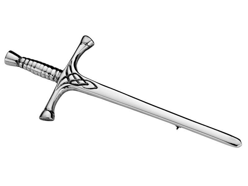 Sterling Silver An Teallach Sword Kilt Pin - KP028