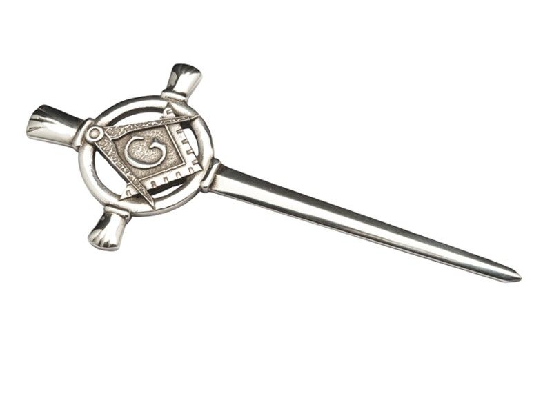 Sterling Silver Masonic Kilt Pin - KP039 S