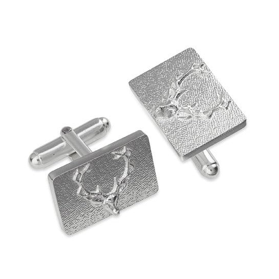Sterling Silver Stag Cufflinks - CL019
