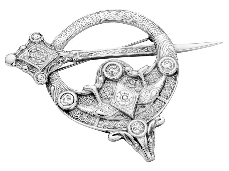 Sterling Silver Zoomorphic Penannular Brooch - NO085FP