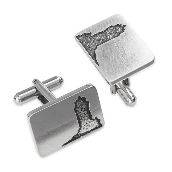Wallace Monument Silhouette Pewter Cufflinks