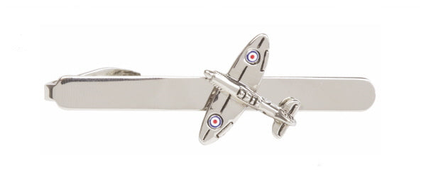 Spitfire Rhodium Plated Tie Clip